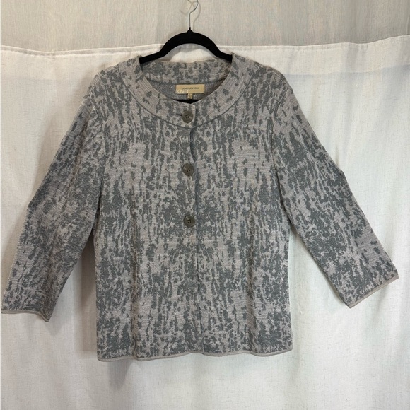 Jones New York Collection Gray Knit Two Piece Skirt Set Size Top L and Bottom M - Picture 2 of 14